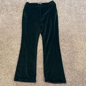 Elegant Green Velvet Trousers Maison d’Amelie Size 6